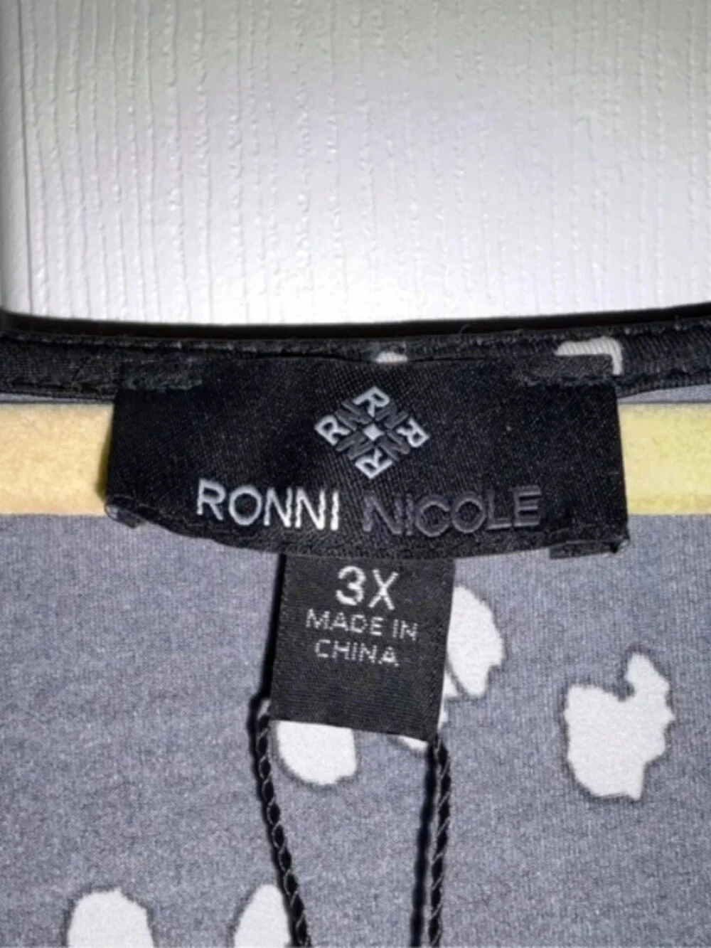 Ronni Nicole women’s black Plus Size 3X Dress